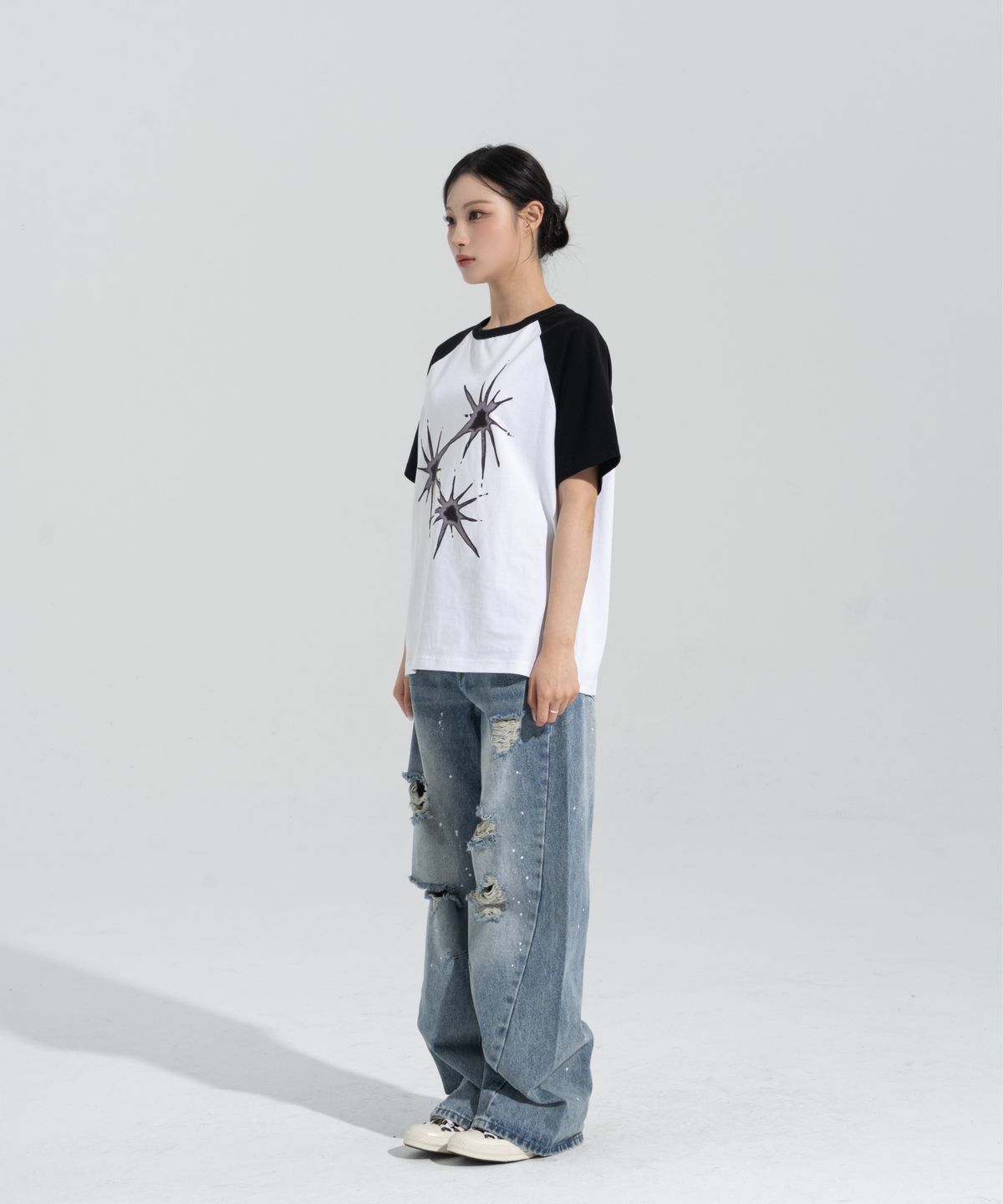 페이즈화이트(PHASEWHITE) [PHASE_5] FLARE RAGLAN SHORTSLEEVES _WHITE / 8802026-ST20