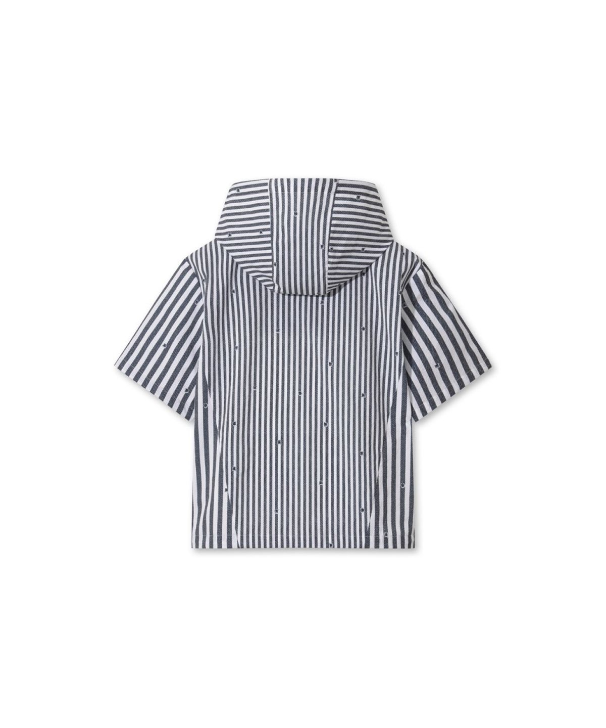 왁(WAAC) Seersucker hoodie vest WWVAM26520NYD