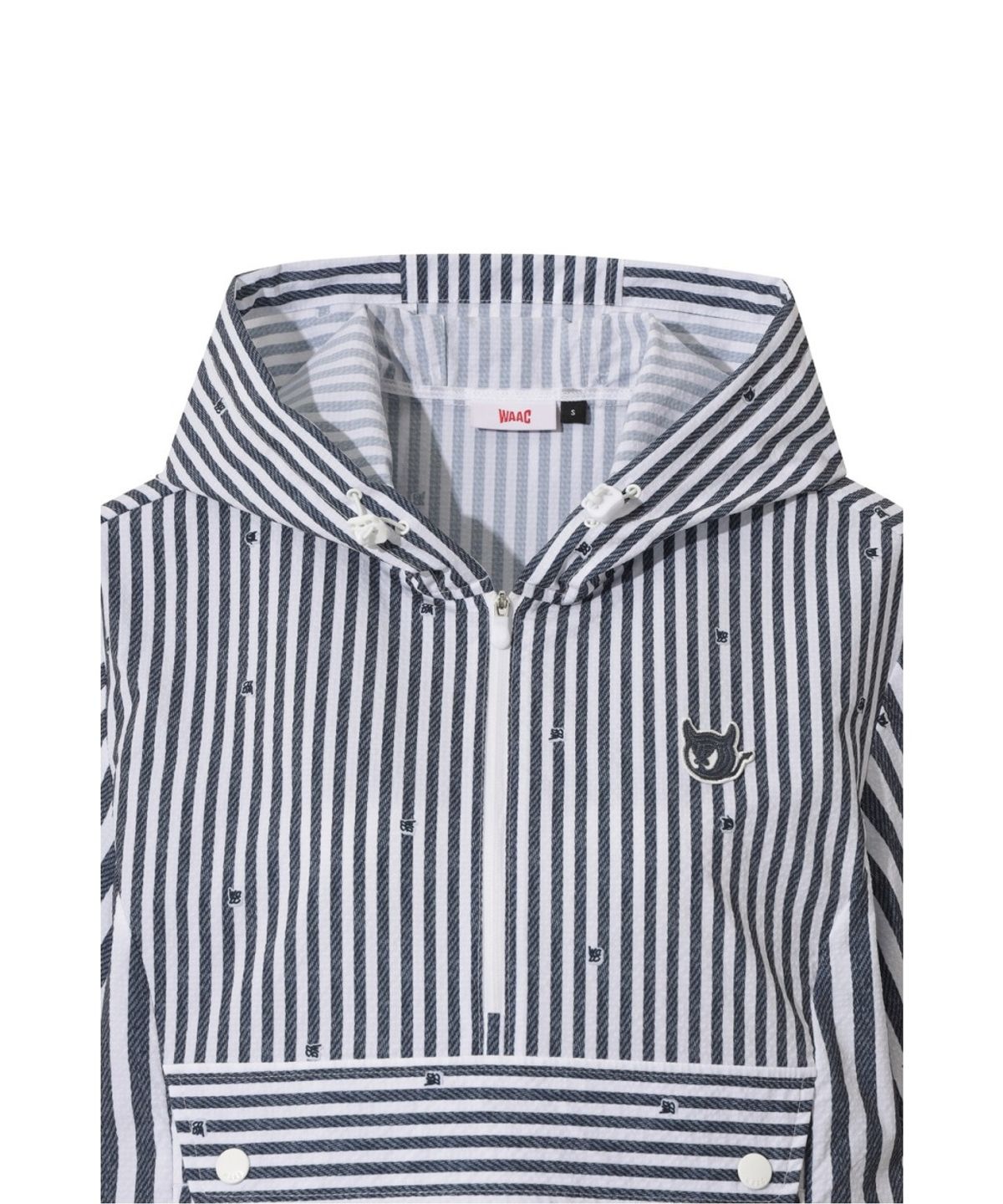 왁(WAAC) Seersucker hoodie vest WWVAM26520NYD