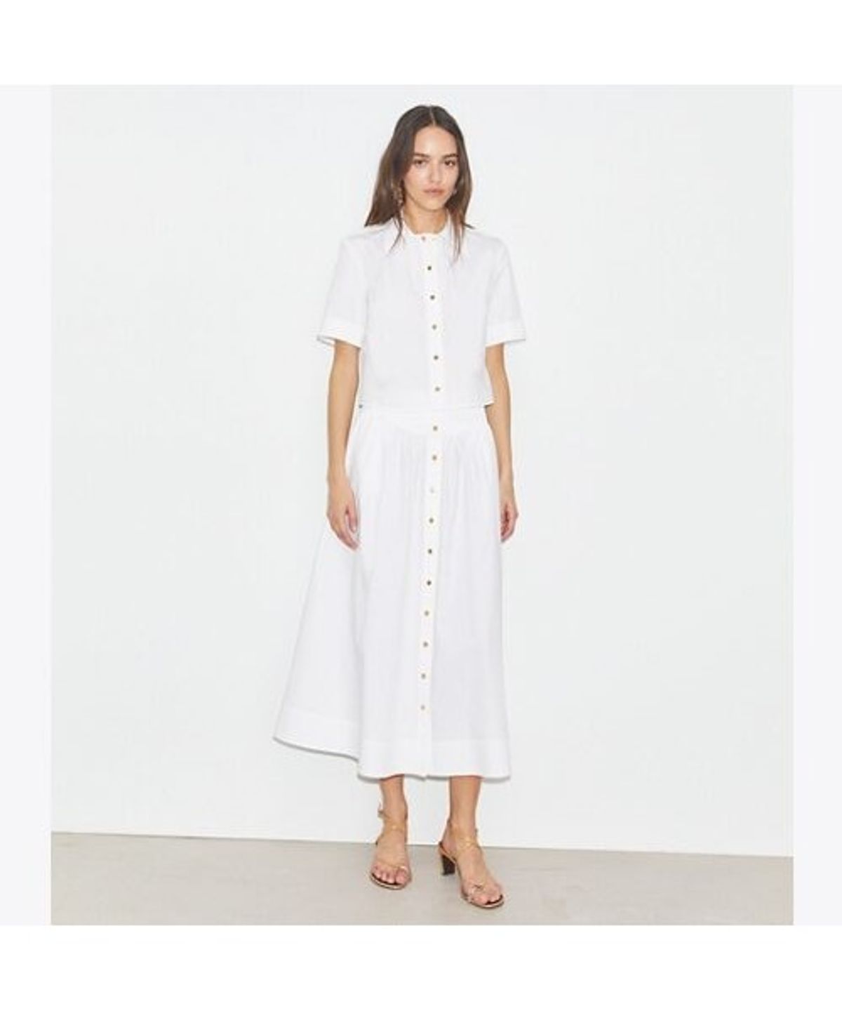 토리버치(TORYBURCH) 포플린 캠프 셔츠 - 화이트