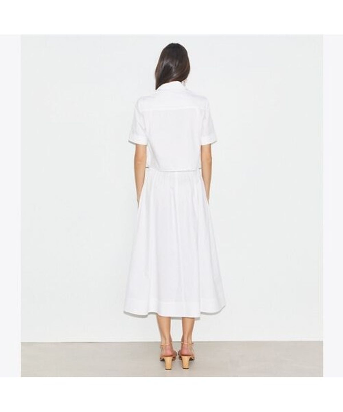 토리버치(TORYBURCH) 포플린 캠프 셔츠 - 화이트