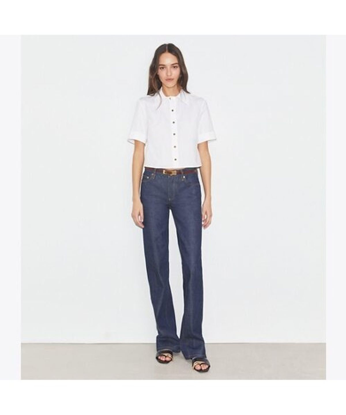 토리버치(TORYBURCH) 포플린 캠프 셔츠 - 화이트