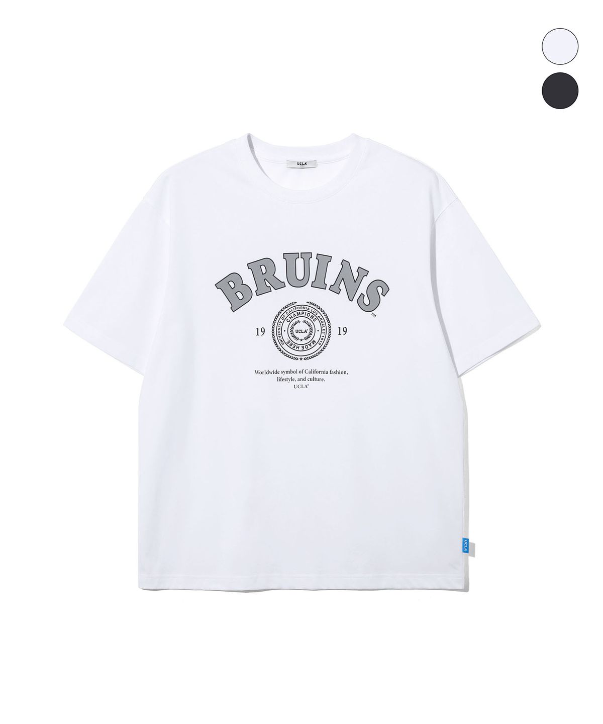 유씨엘에이(UCLA) 남녀공용  UCLA 바시티 아치 브루인스 로고 티셔츠(2COLOR)(UC6STA2)