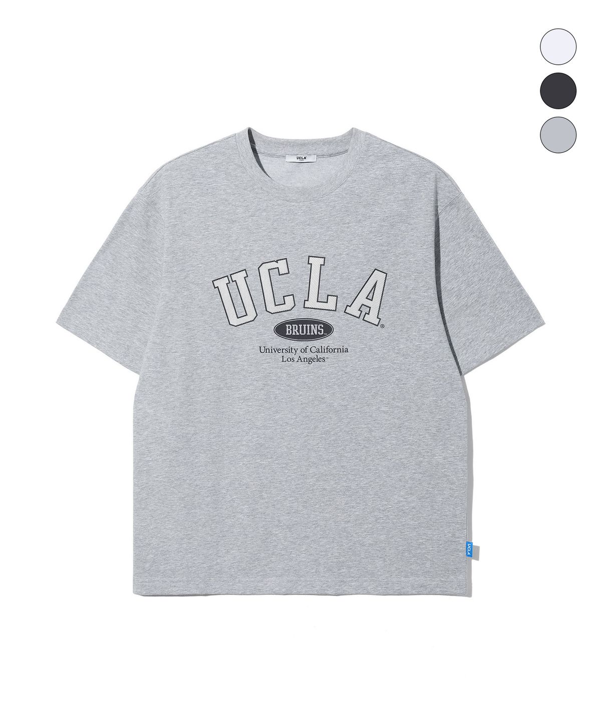 유씨엘에이(UCLA) 남녀공용 UCLA 스트라이프 아치 로고 티셔츠(3COLOR)(UC6STA3)