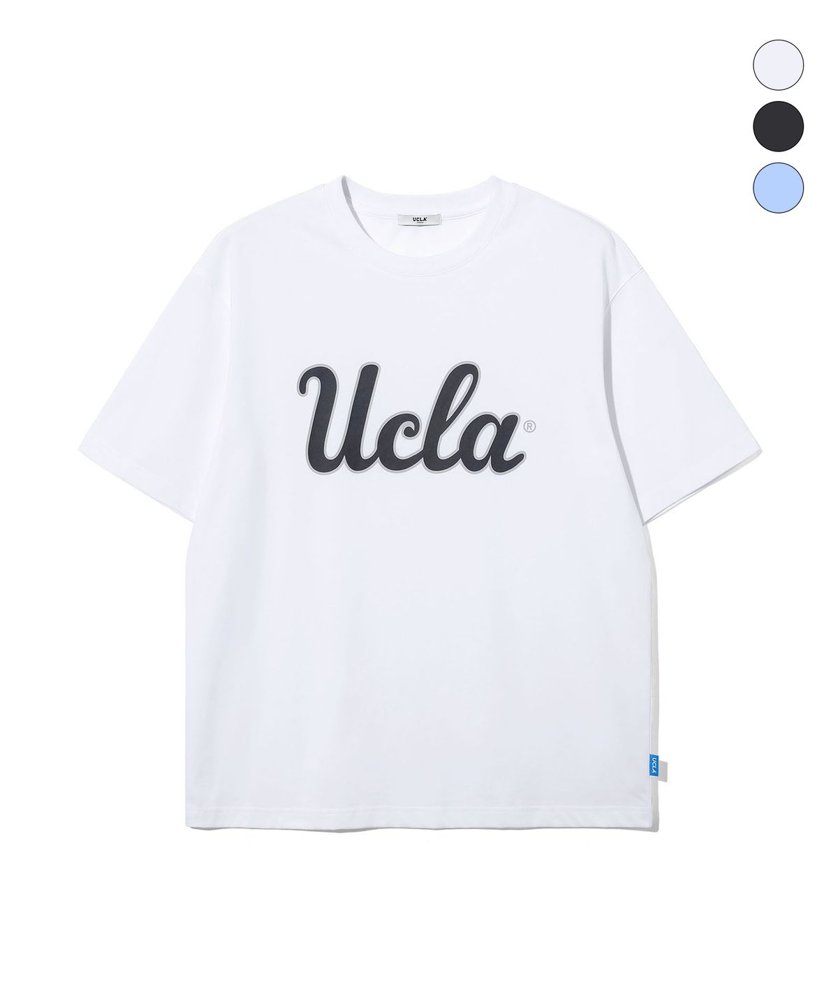 유씨엘에이(UCLA) 남녀공용 UCLA 스크리블 오버핏 티셔츠(UC6STA7)