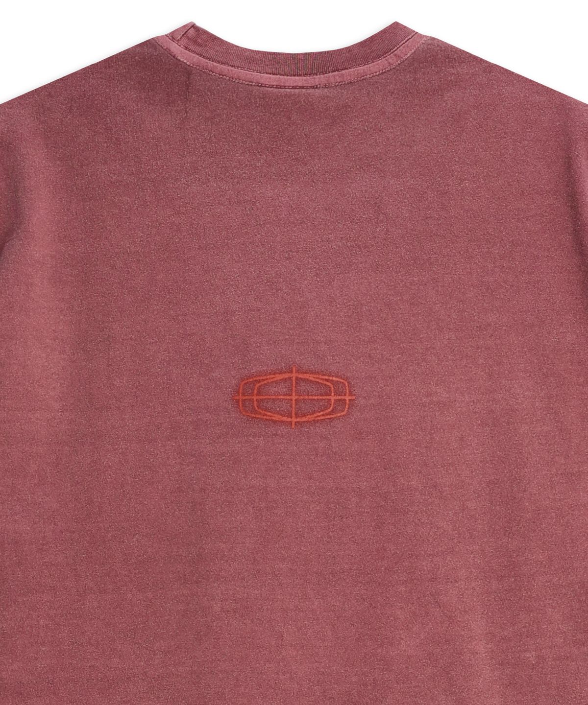 애프터매스(AFTERMATH) PIG DYED TOUR TEE BURGUNDY