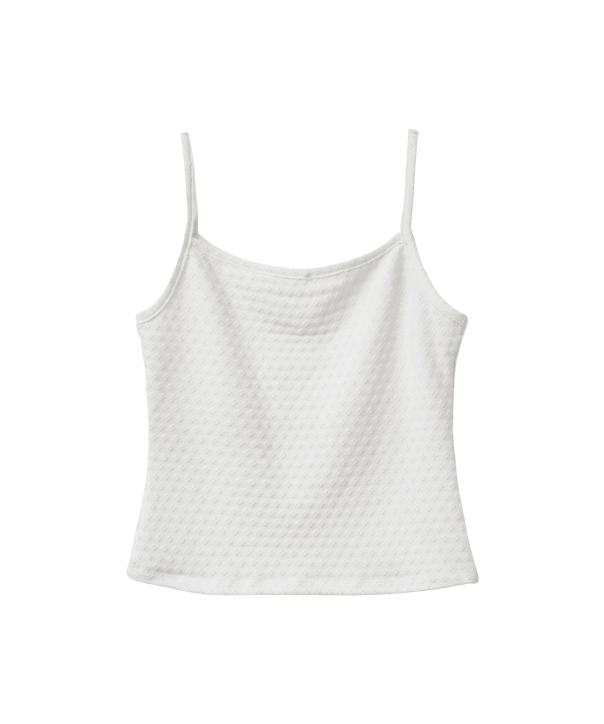 우알롱(WOOALONG) Light slim sleeveless - WHITE