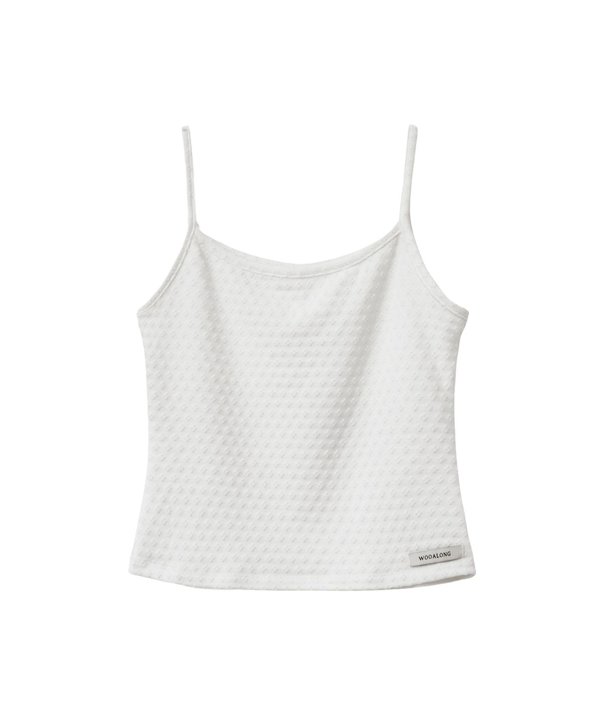 우알롱(WOOALONG) Light slim sleeveless - WHITE
