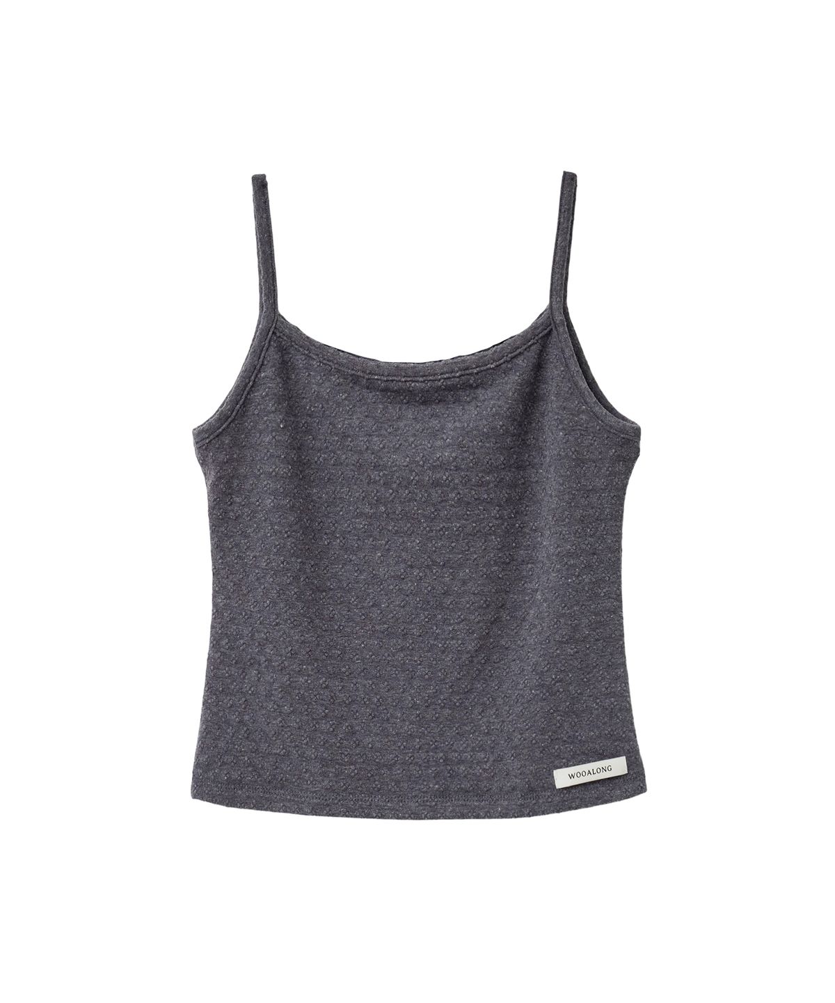 우알롱(WOOALONG) Light slim sleeveless - CHARCOAL