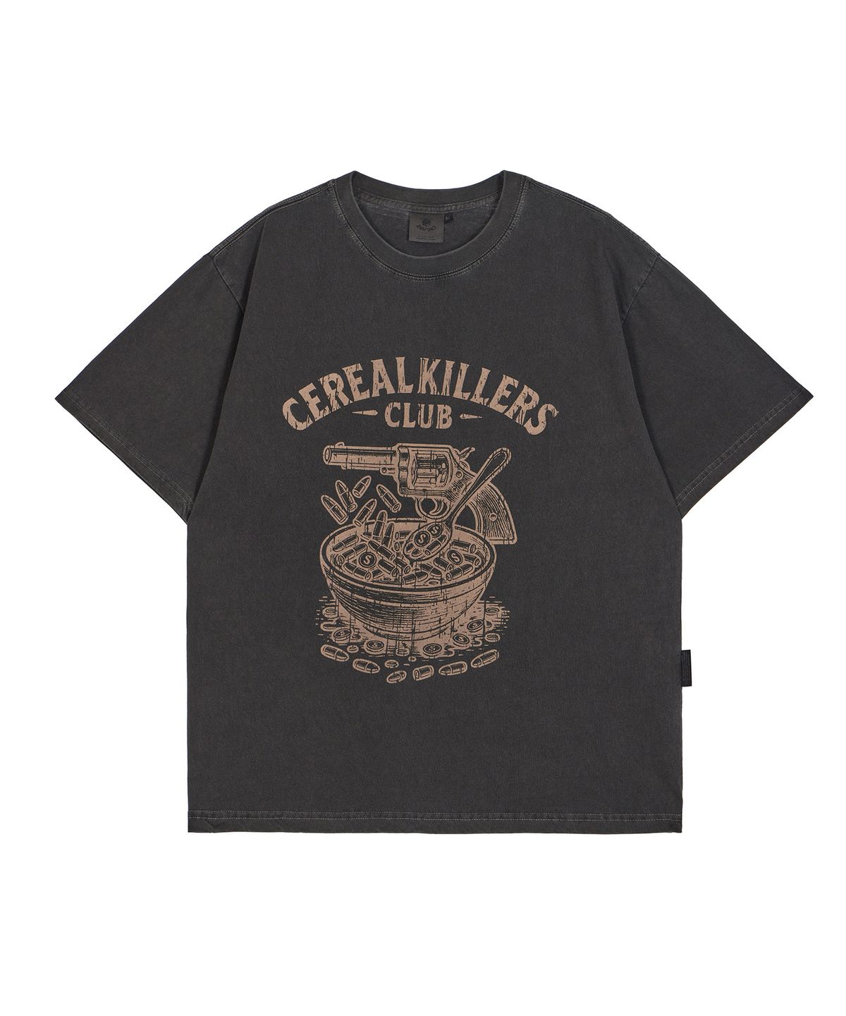 디스펑트(DYSFUNCT) CEREAL KILLERS PIGMENT T-SHIRT(CHARCOAL)