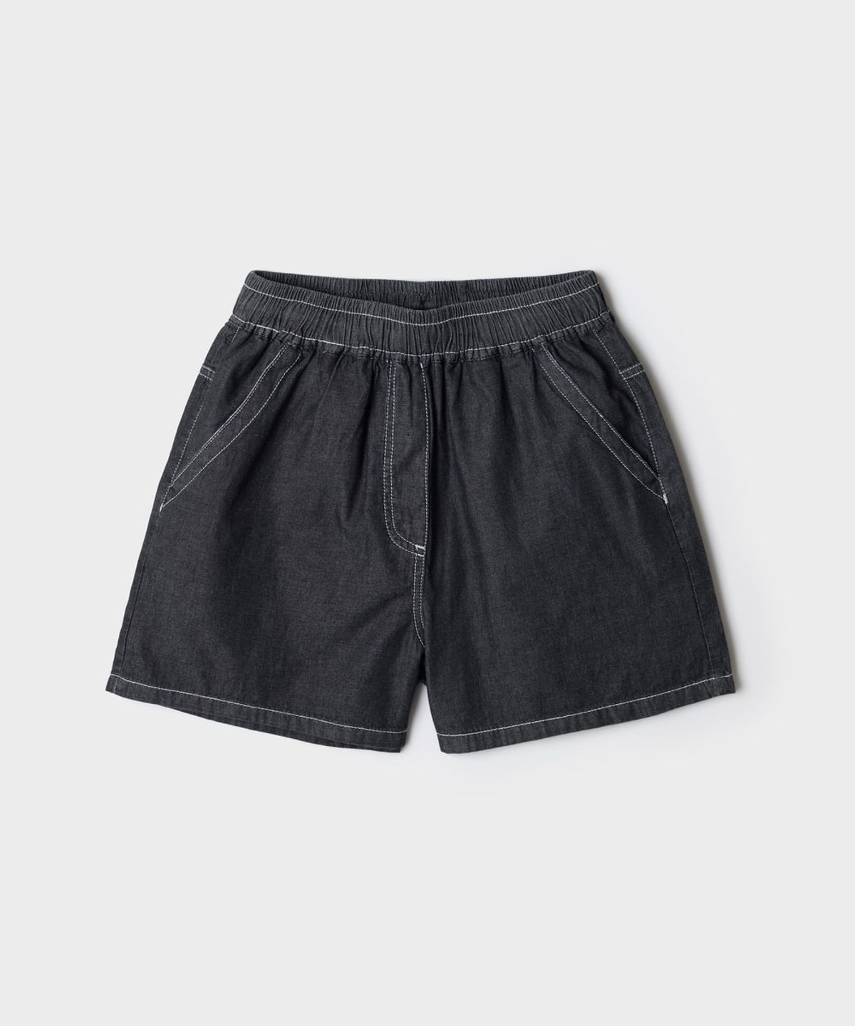 스파오 키즈(SPAO KIDS) [키즈] (산리오캐릭터즈) 반팔 데님 상하세트 (RE)(Black)_SPSMG37KU3