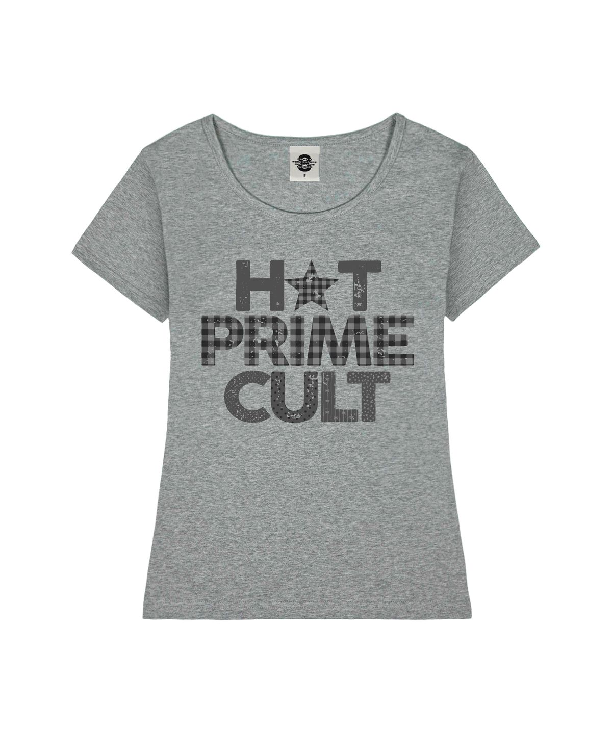 프라임에이트(PRIMATE) CHECK RUSTEE 여성 U넥 슬림핏 반팔티셔츠 5 COLORS