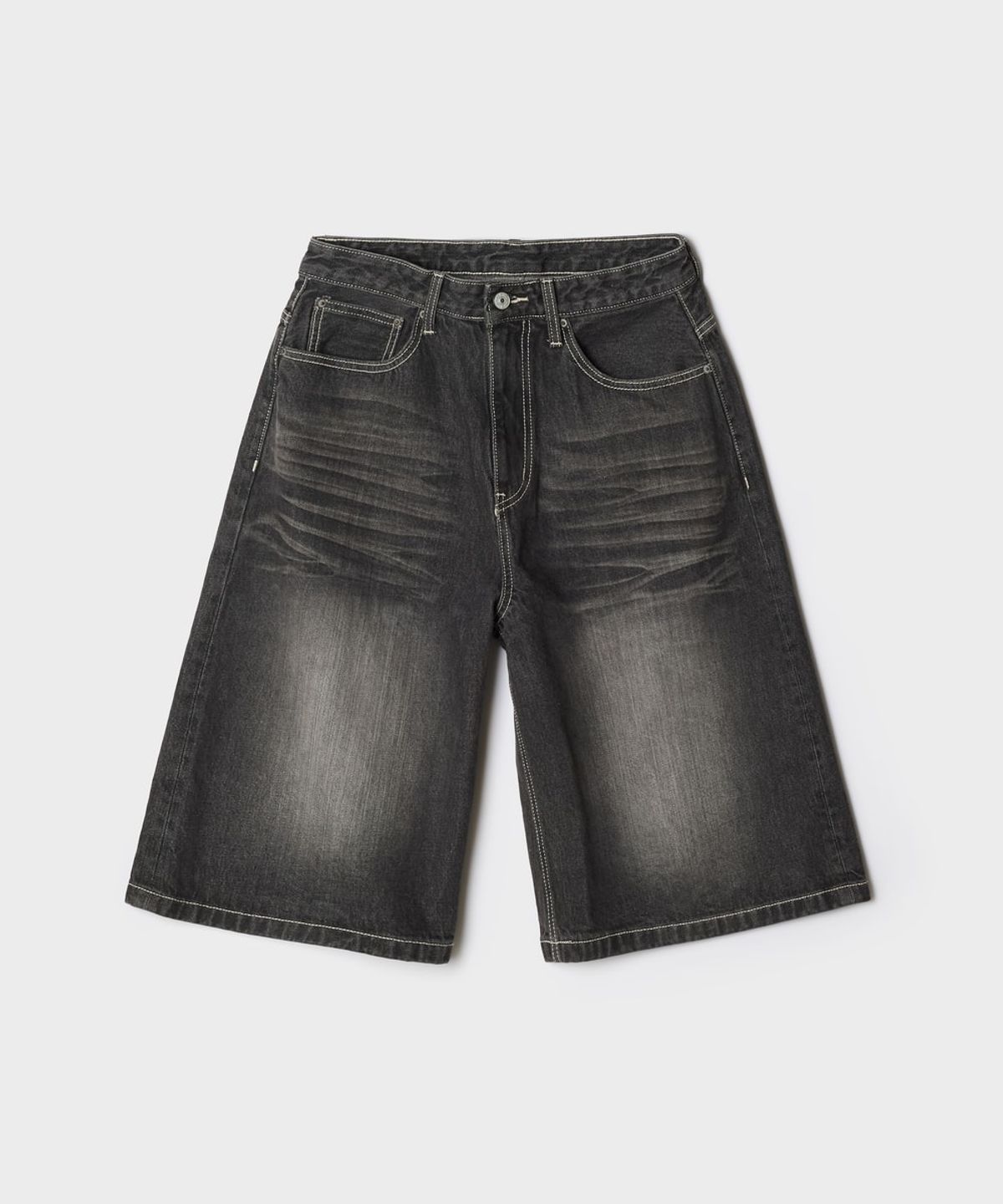 스파오(SPAO) 캣브러쉬 데님 버뮤다 쇼츠_SPTNG25C02
