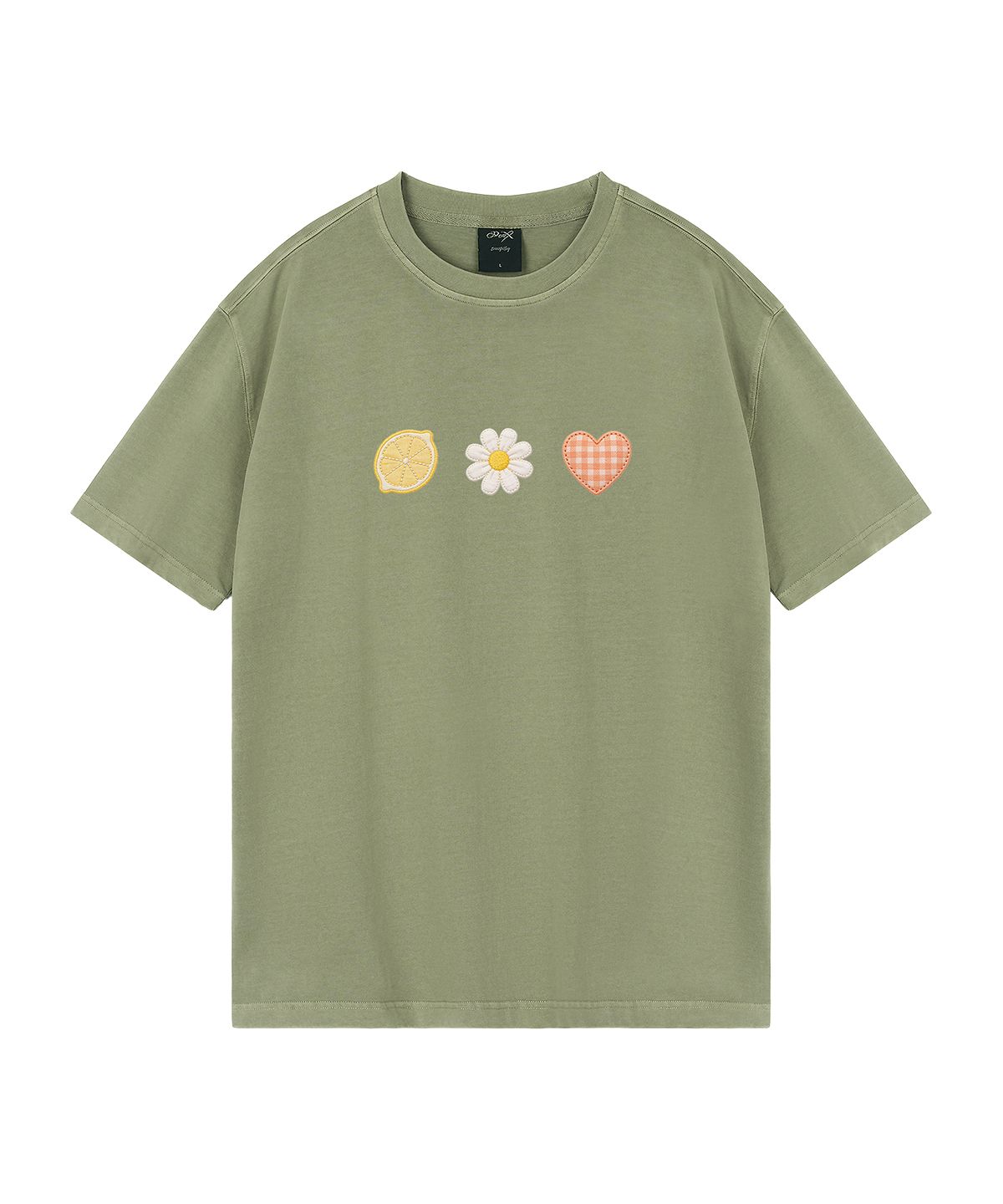 와일드락(WILDROCK) Garden Club 피그먼트 오버핏 반팔 티셔츠 (크롭 포함)