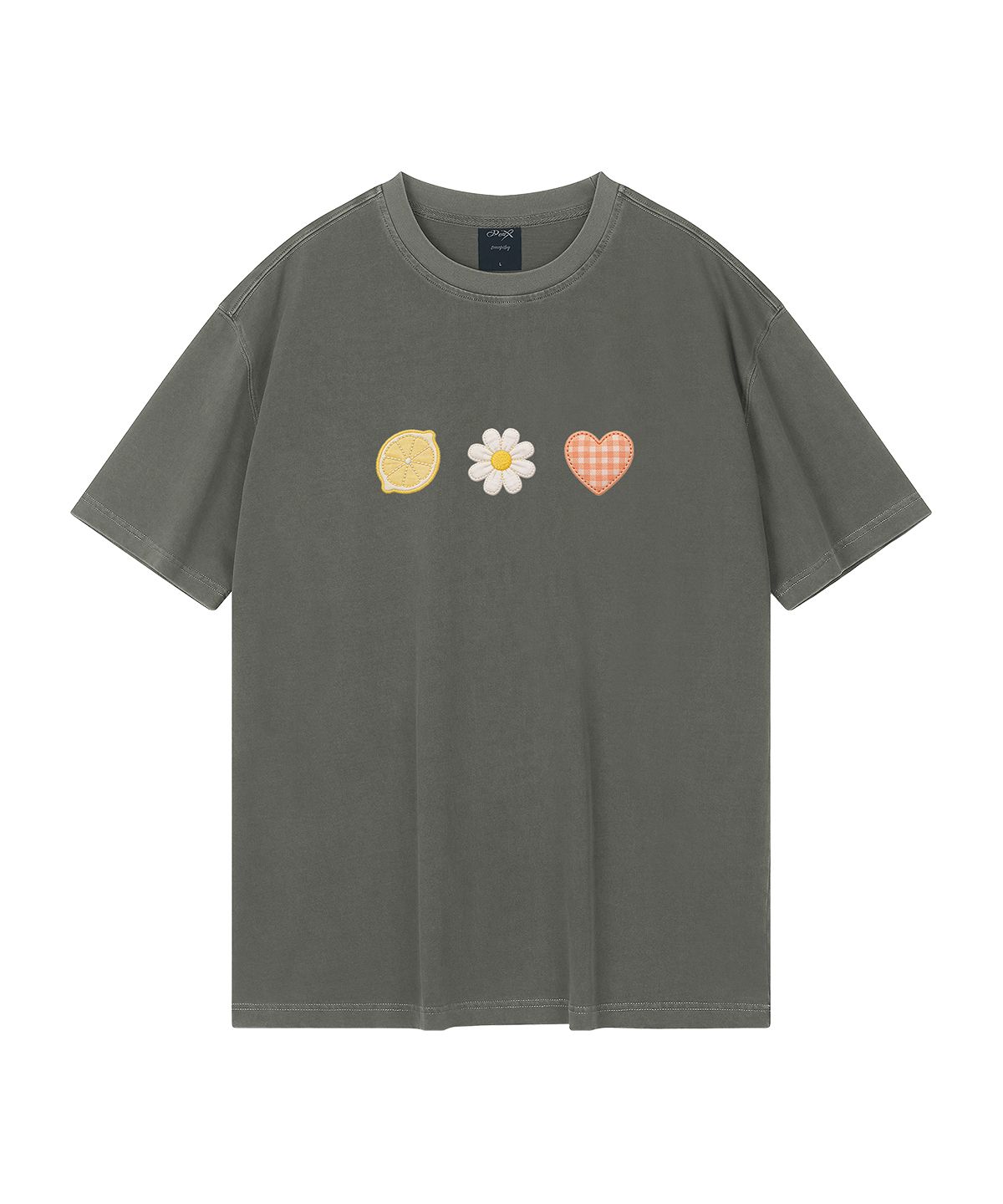 와일드락(WILDROCK) Garden Club 피그먼트 오버핏 반팔 티셔츠 (크롭 포함)