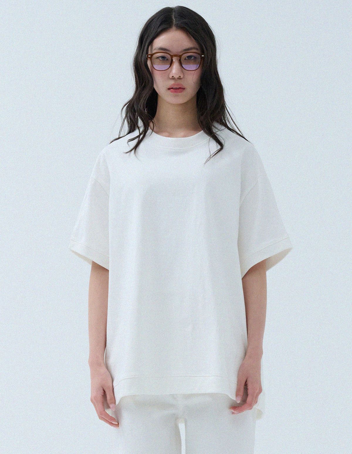 네일비(NEILBE) 퓨어코튼 스웻셔츠 [off white]