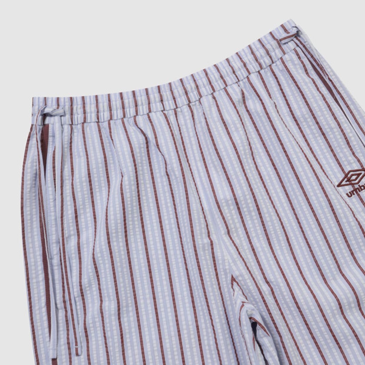 엄브로(UMBRO) 코지코어 우먼스 시어서커 패턴 와이드 팬츠 블루 UR222CPT68