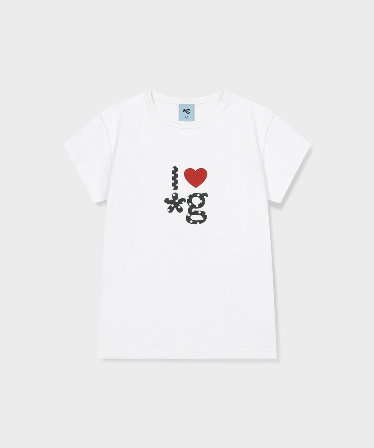 글런든(GRUNDEN) HEART LOGO T-SHIRT (WHITE)