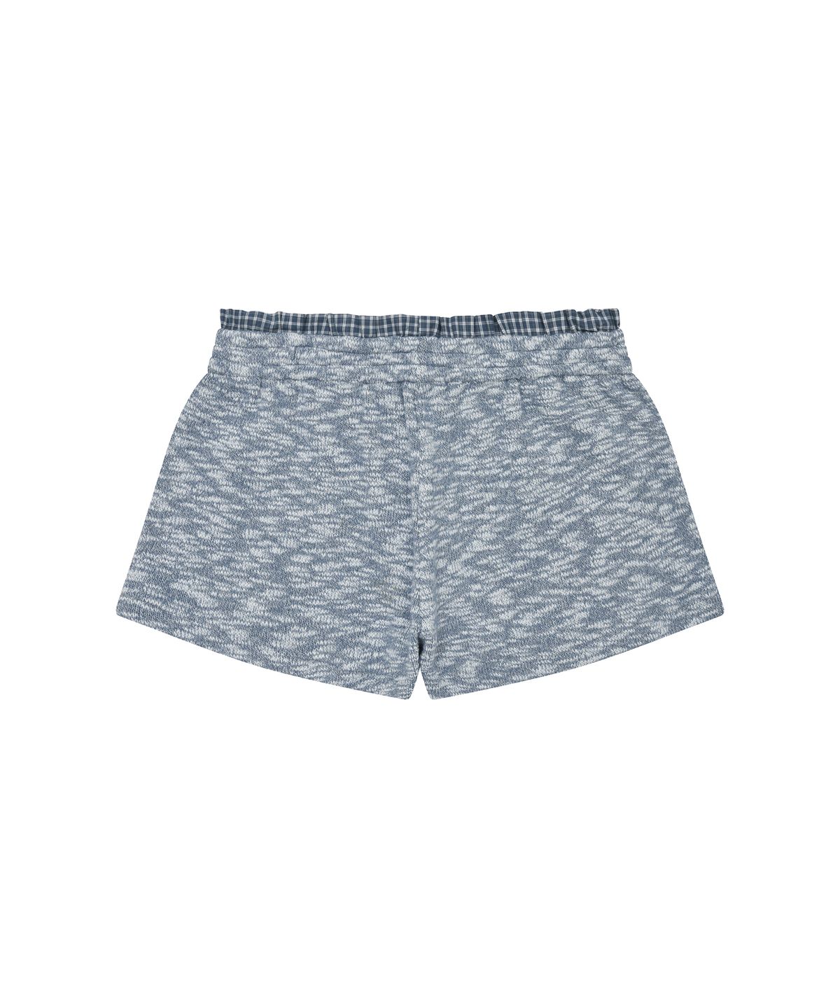 엘엠알(LMR) 체크 새깅 레이어드 니트 쇼츠 LIGHT GREY