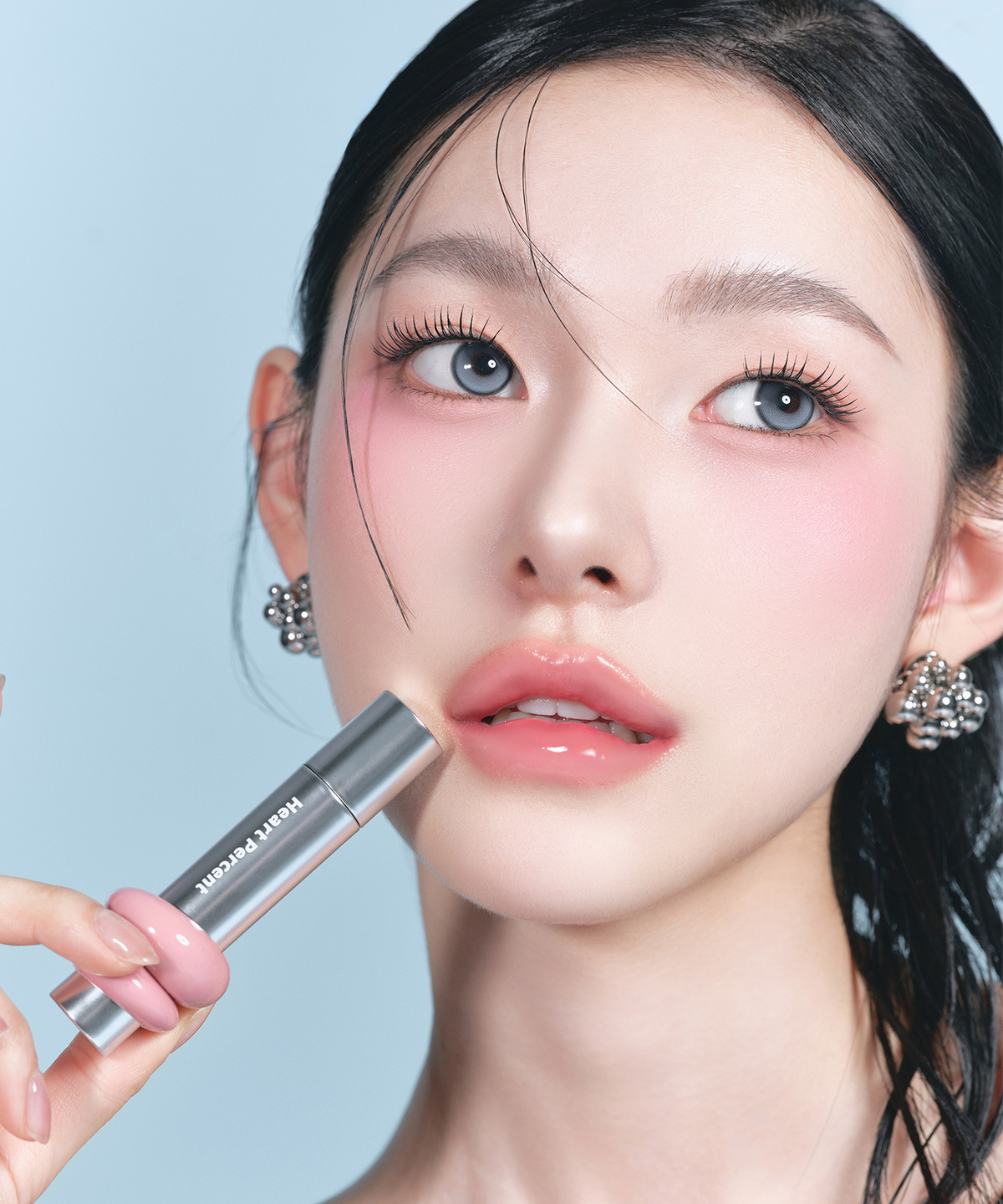 하트퍼센트(HEART PERCENT) [SET] 도트 온 무드 원웨이 글로이 틴트 2개+도트 온 무드 라인프루프 립펜슬 2개