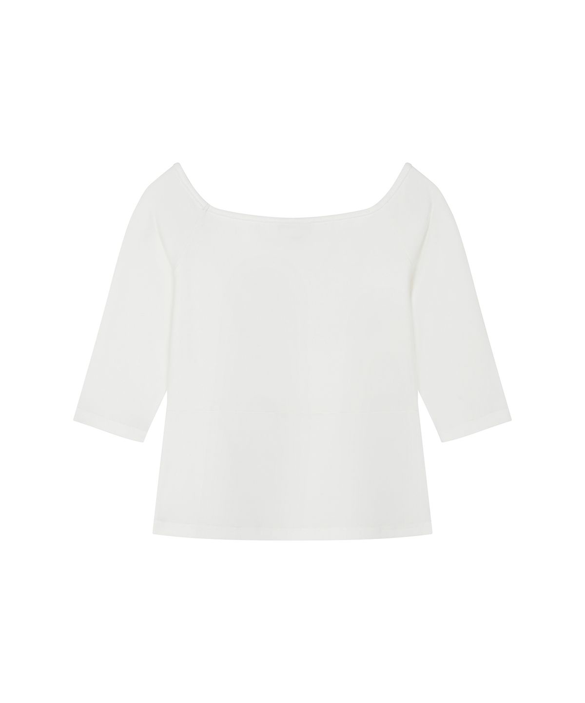 엘엠알(LMR) 핫 픽스 아일렛 보트넥 티셔츠 WHITE