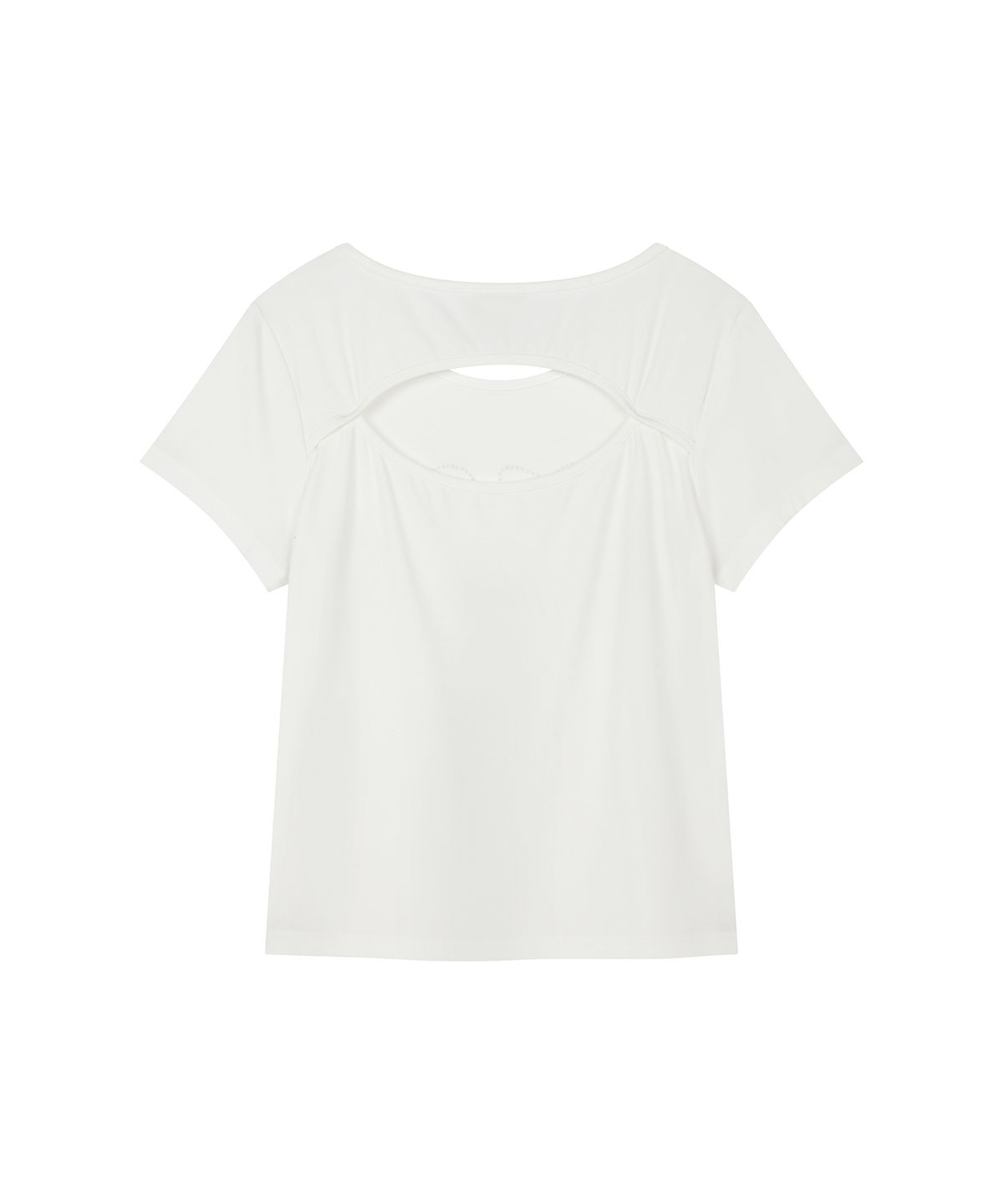 엘엠알(LMR) 핫 픽스 컷아웃 반팔 티셔츠 WHITE