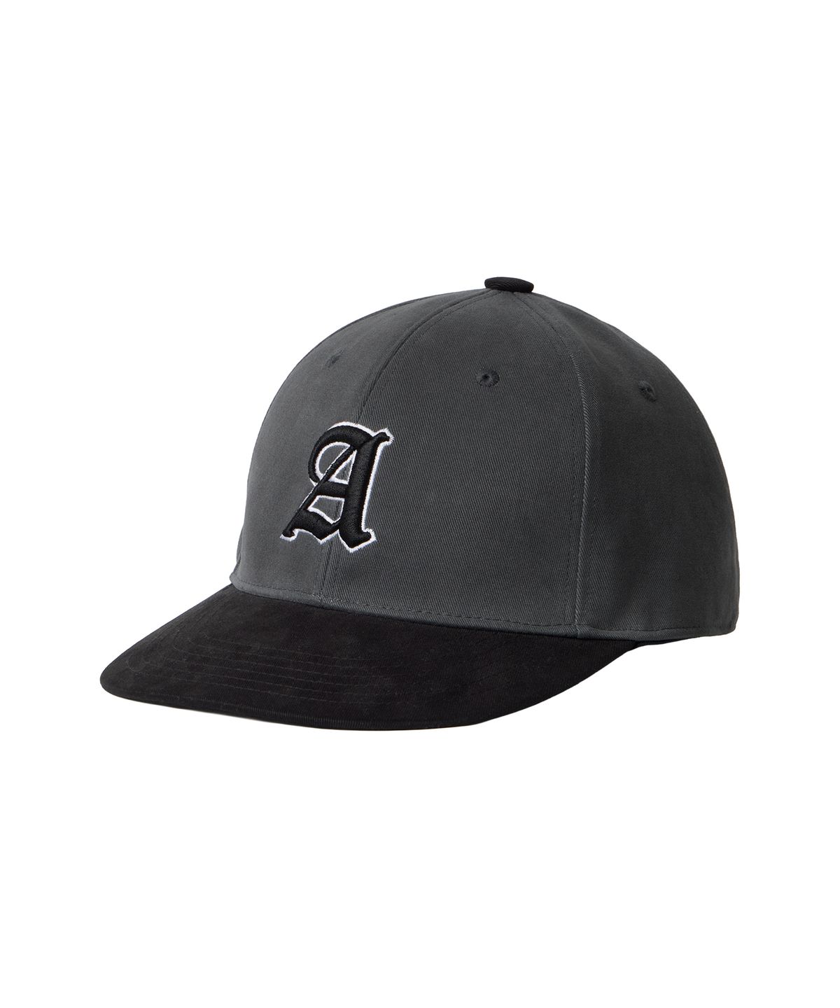 우알롱(WOOALONG) Slogan  contrast cap - CHARCOAL