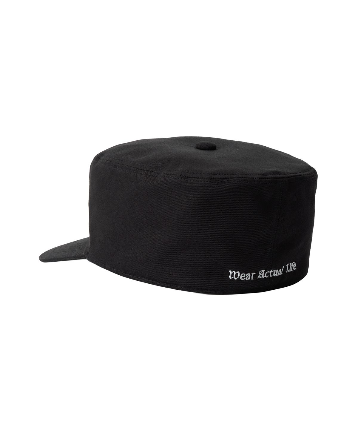 우알롱(WOOALONG) Slogan pill box cap - BLACK
