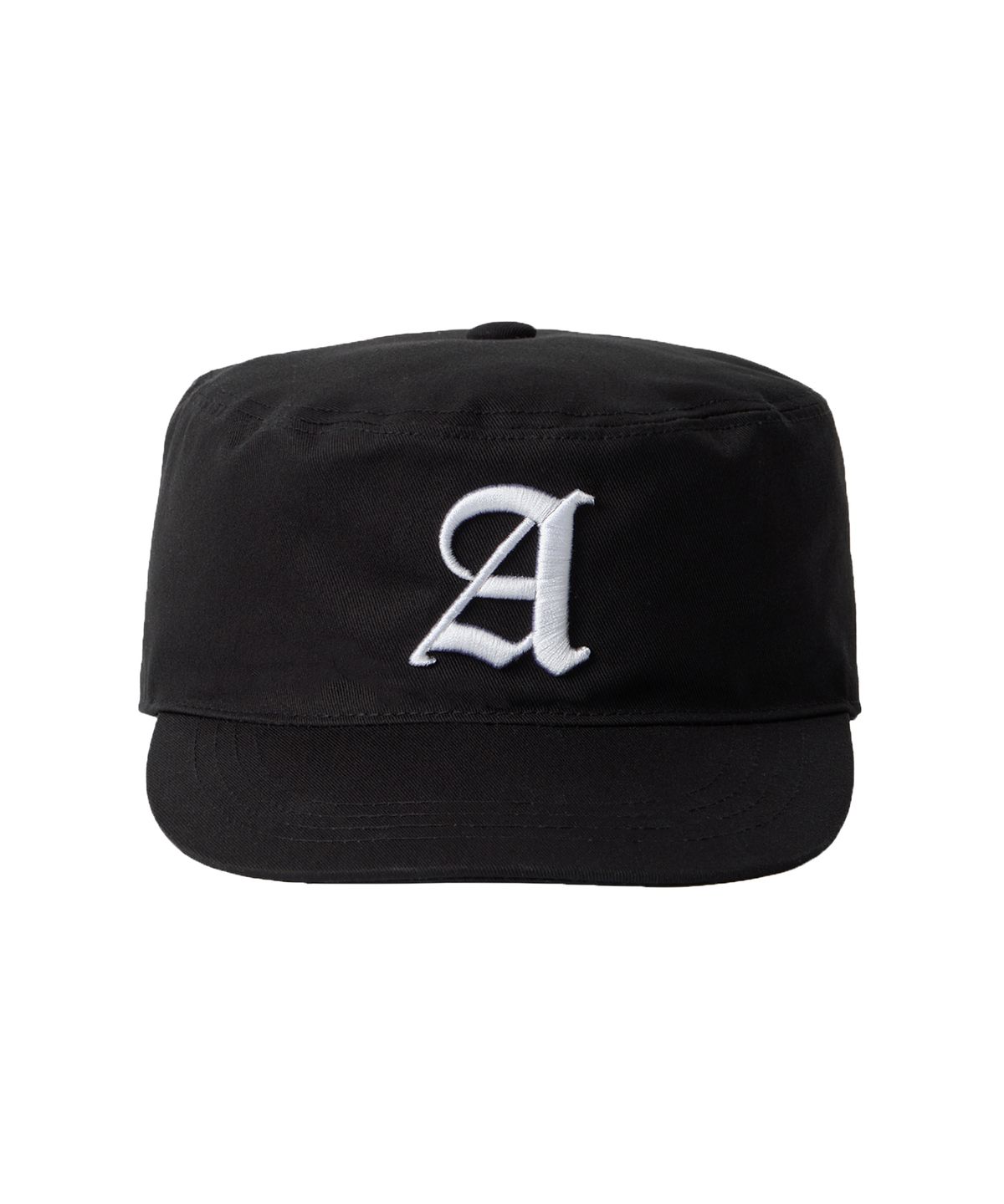 우알롱(WOOALONG) Slogan pill box cap - BLACK