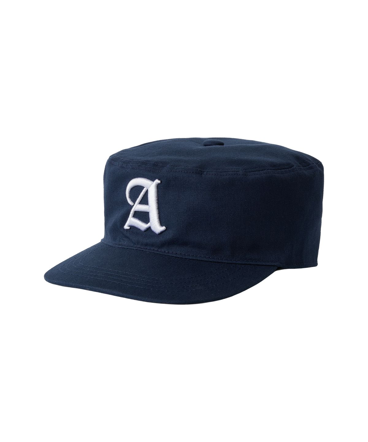 우알롱(WOOALONG) Slogan pill box cap - NAVY