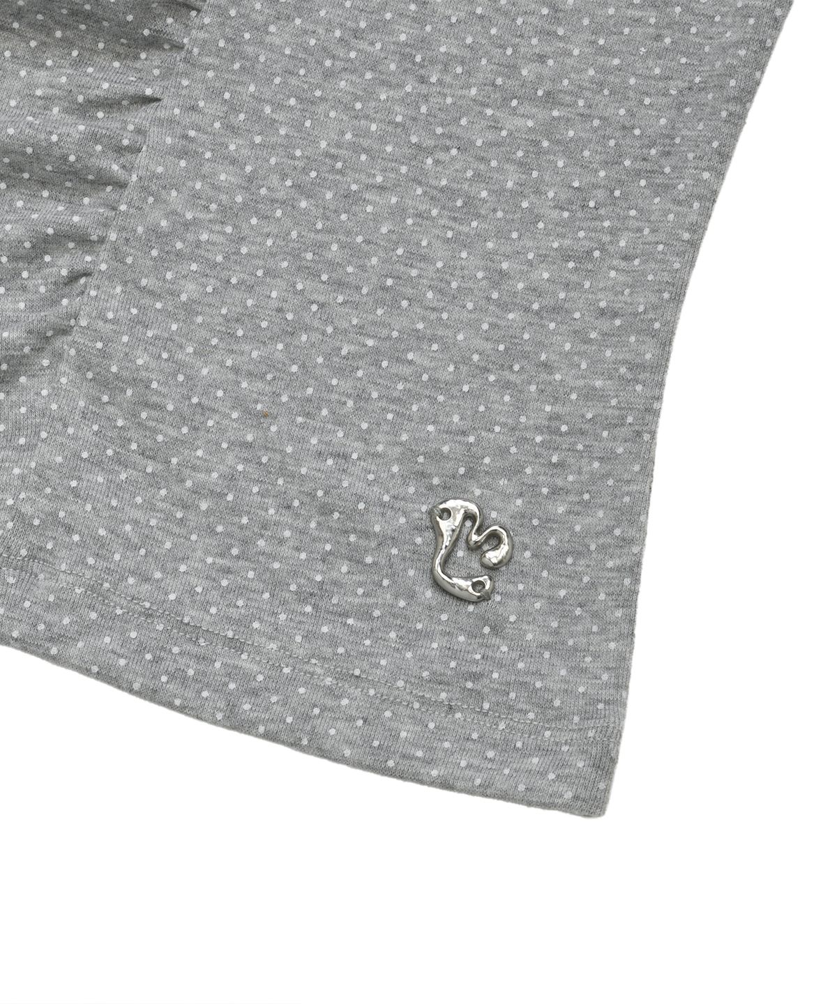 엘엠알(LMR) 도트 셔링 반팔 티셔츠 GREY