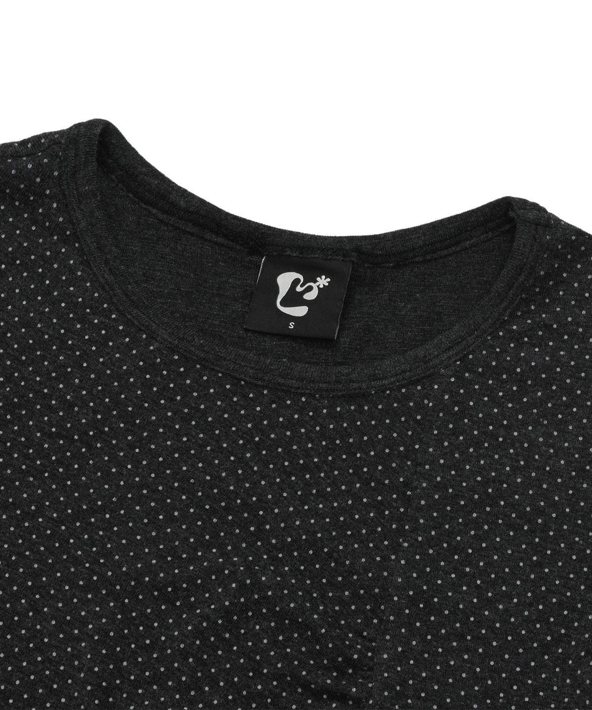 엘엠알(LMR) 도트 셔링 반팔 티셔츠 DARK GREY