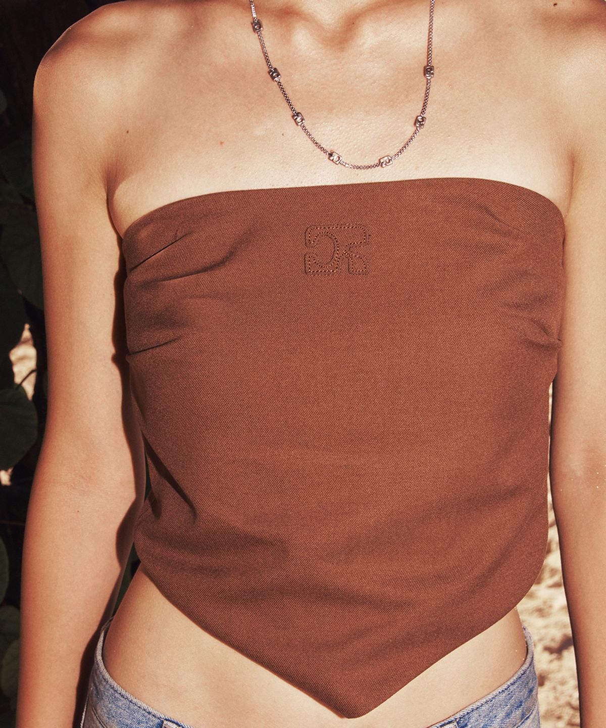 센토르(CENTAUR.KR) DRY SAND TUBE TOP_BROWN
