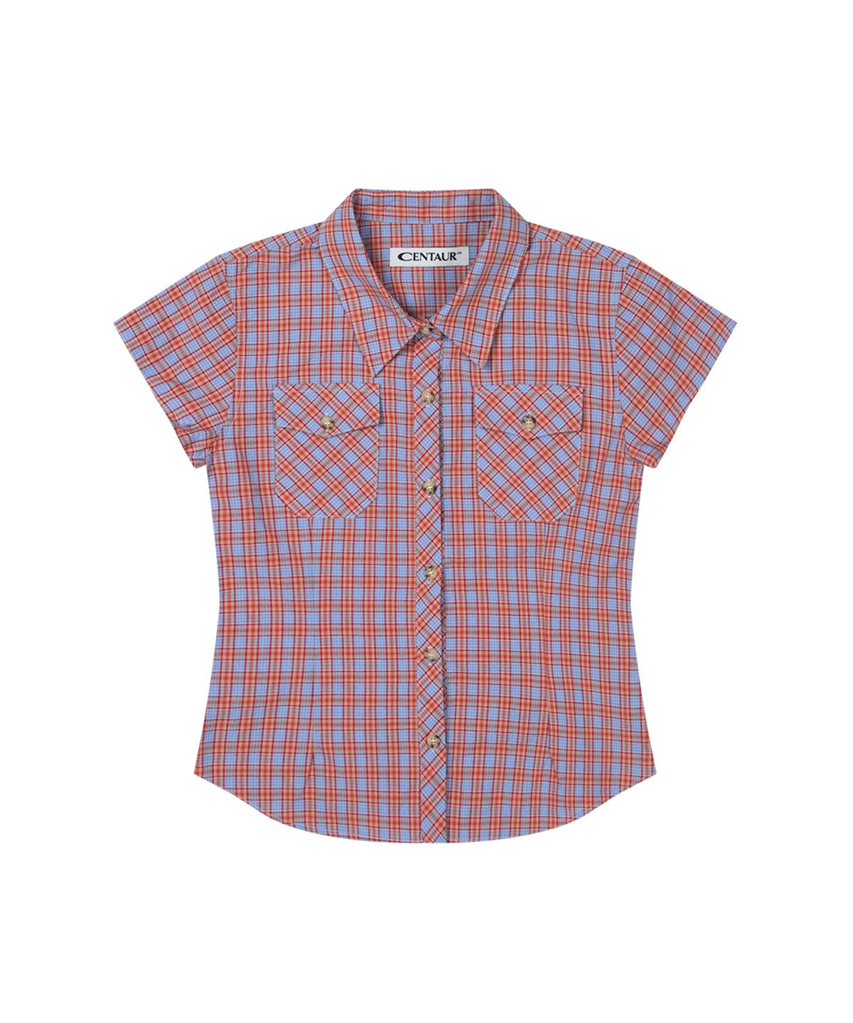 센토르(CENTAUR.KR) CHECK HALF SLEEVE SHIRTS_RED
