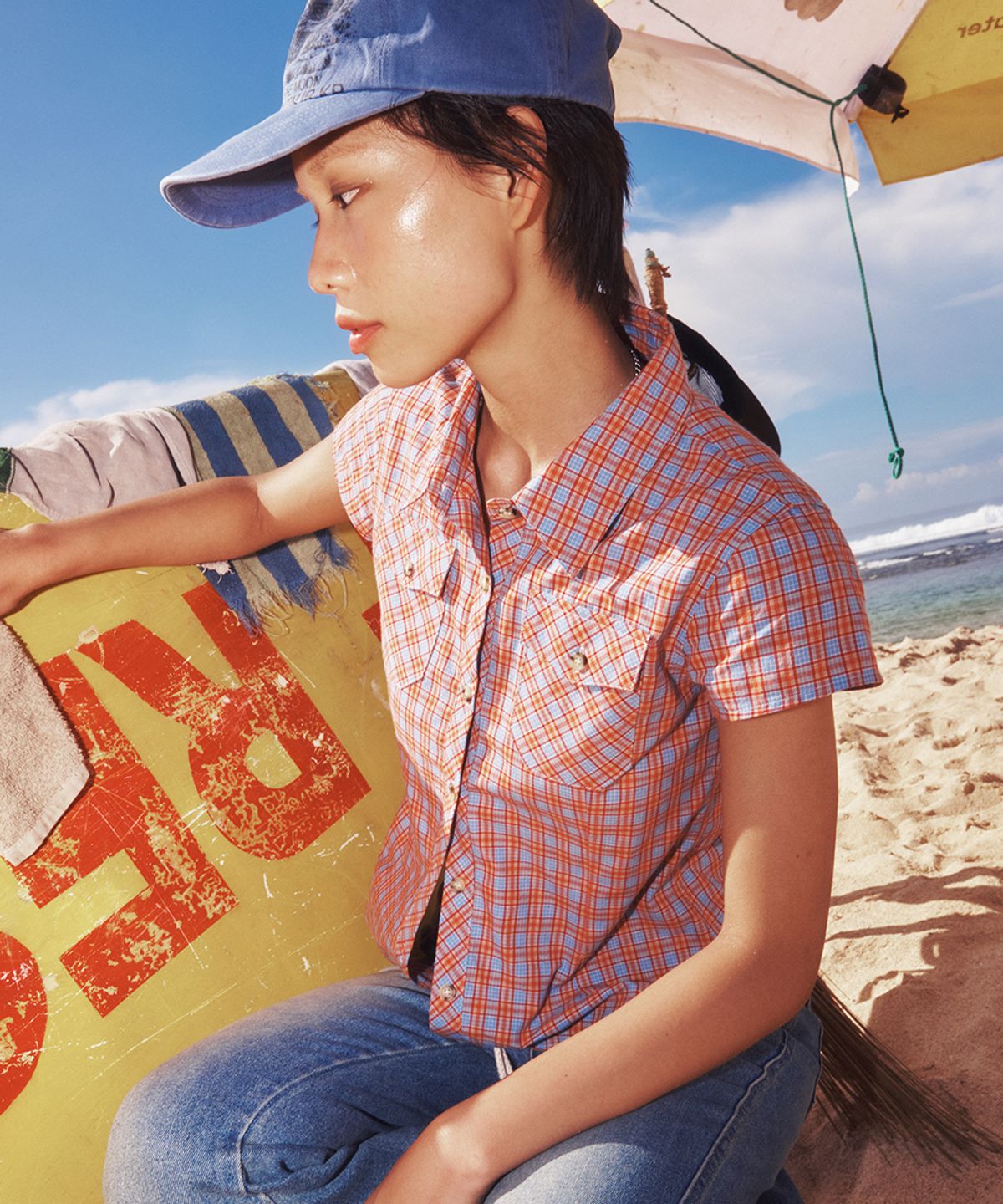 센토르(CENTAUR.KR) CHECK HALF SLEEVE SHIRTS_RED