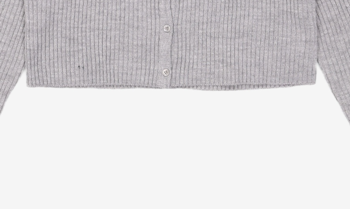 미쏘(MIXXO) 잔골지 크롭 가디건 (CKB915T RE) MIWCKBV4QT S