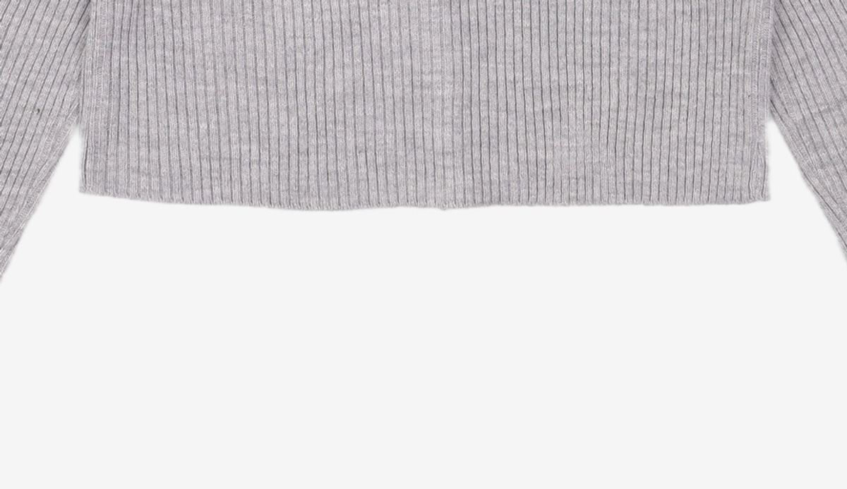 미쏘(MIXXO) 잔골지 크롭 가디건 (CKB915T RE) MIWCKBV4QT S