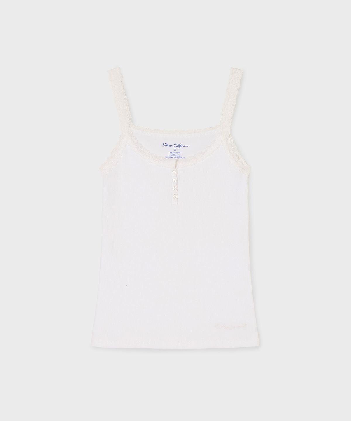 후아유(WHO.A.U) Lace Henryneck Sleeveless(F) / WHRNG3723F