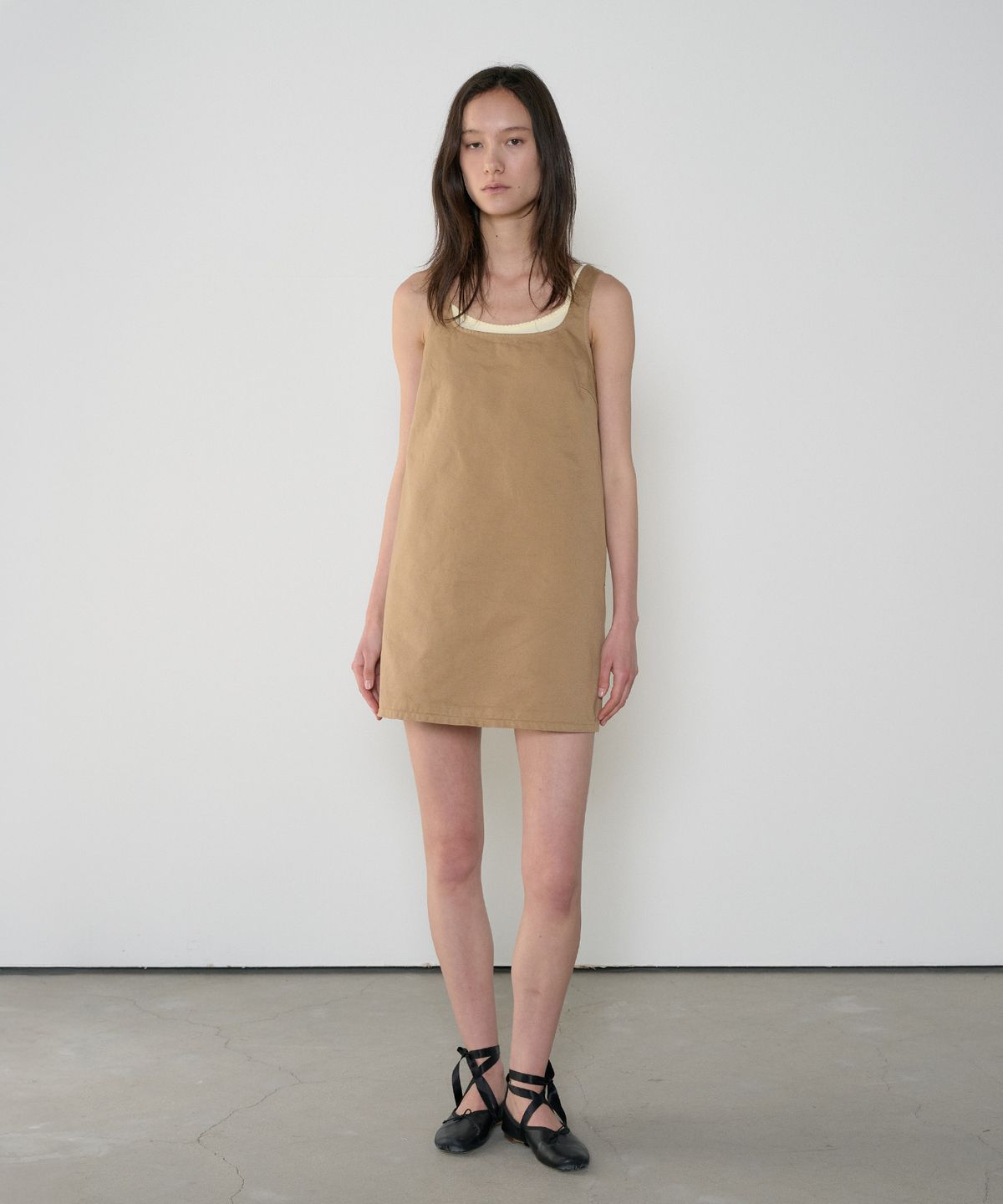 정감 스튜디오(JEONGGAM STUDIOS) Cotton Sleeveless Mini Dress_3 Color