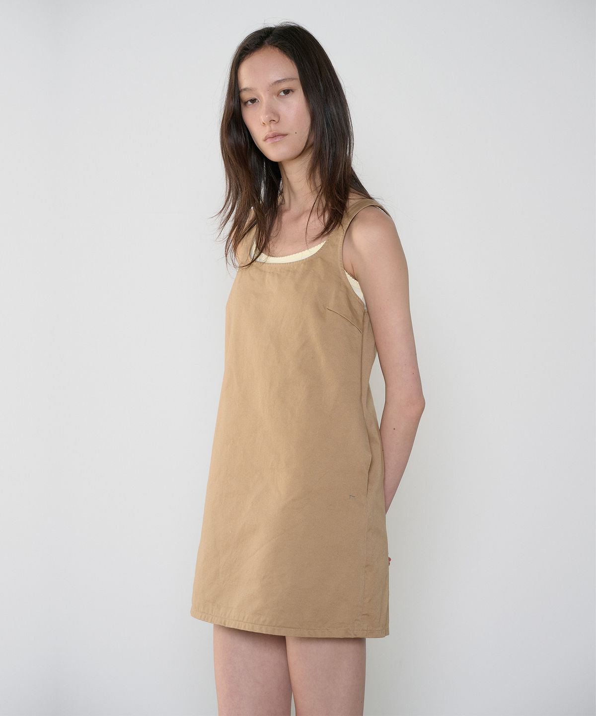 정감 스튜디오(JEONGGAM STUDIOS) Cotton Sleeveless Mini Dress_3 Color
