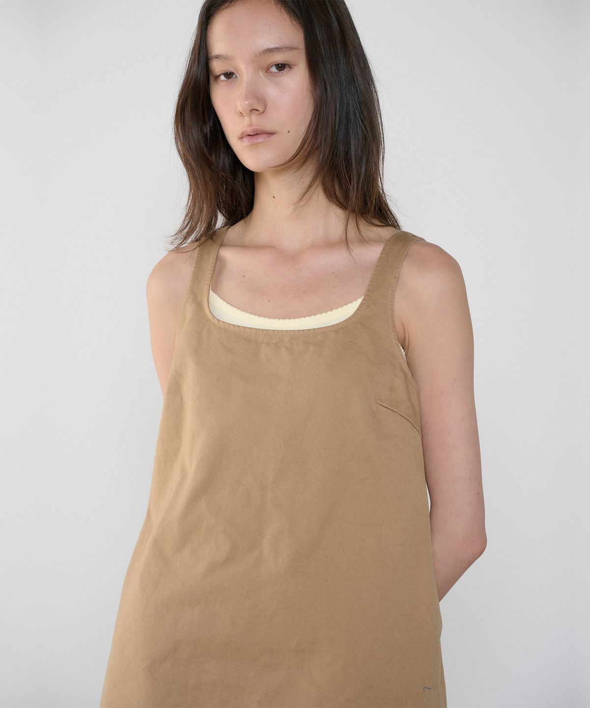 정감 스튜디오(JEONGGAM STUDIOS) Cotton Sleeveless Mini Dress_3 Color