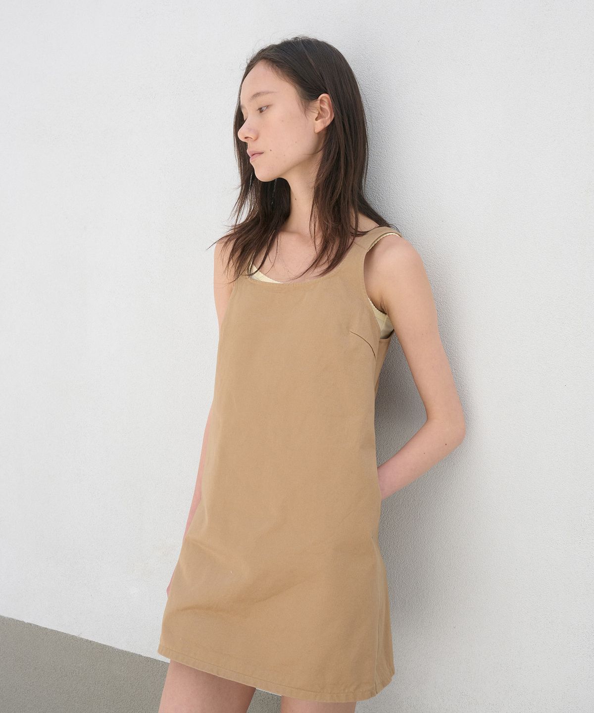 정감 스튜디오(JEONGGAM STUDIOS) Cotton Sleeveless Mini Dress_3 Color