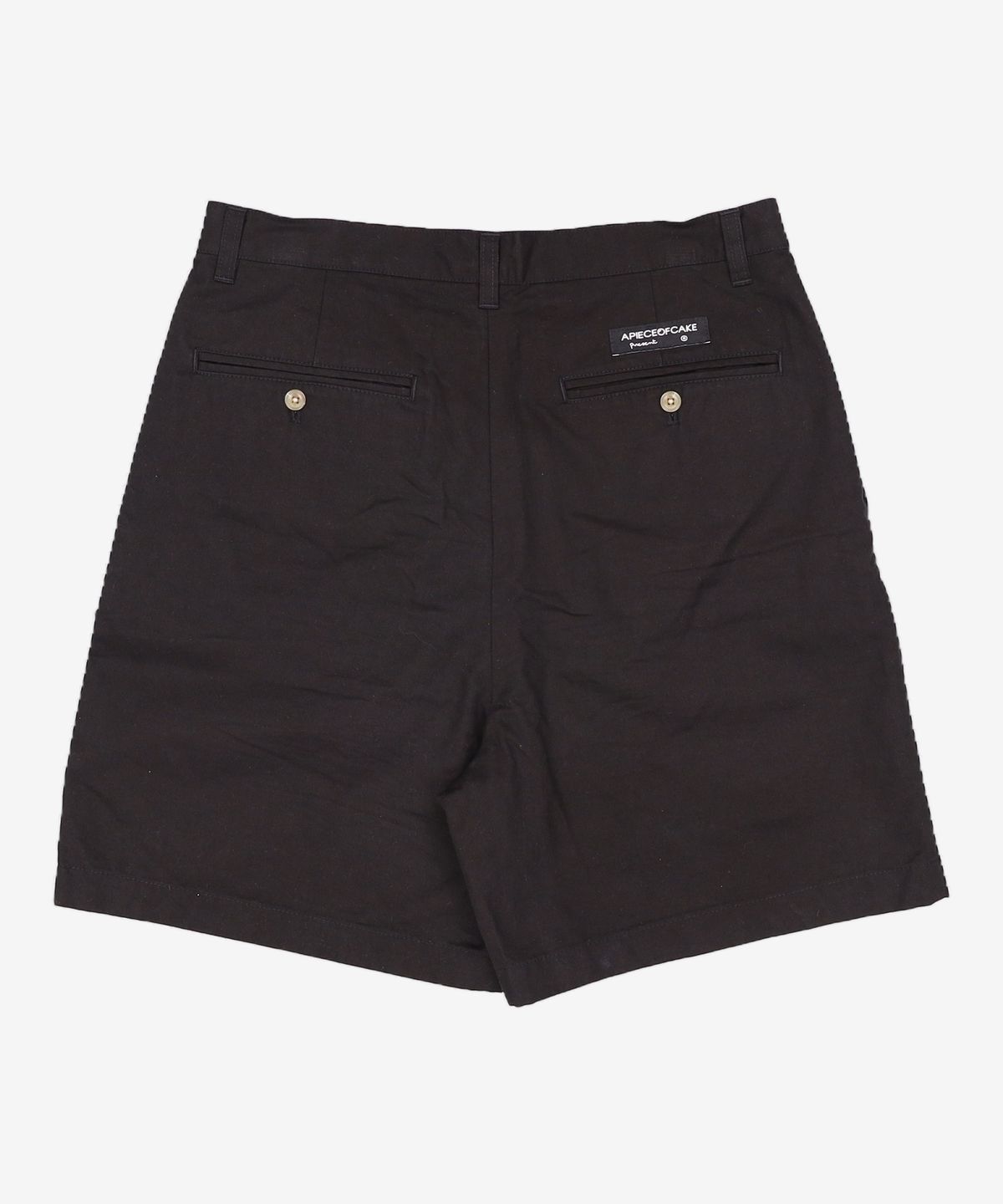 어피스오브케이크(APIECEOFCAKE) Bear Patch Cotton Half Pants_Black M