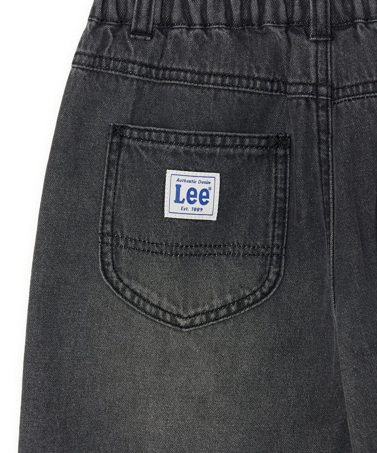 리 키즈(LEE KIDS) 와이드핏 버뮤다 6부 팬츠 블랙 LK2602IS12BK