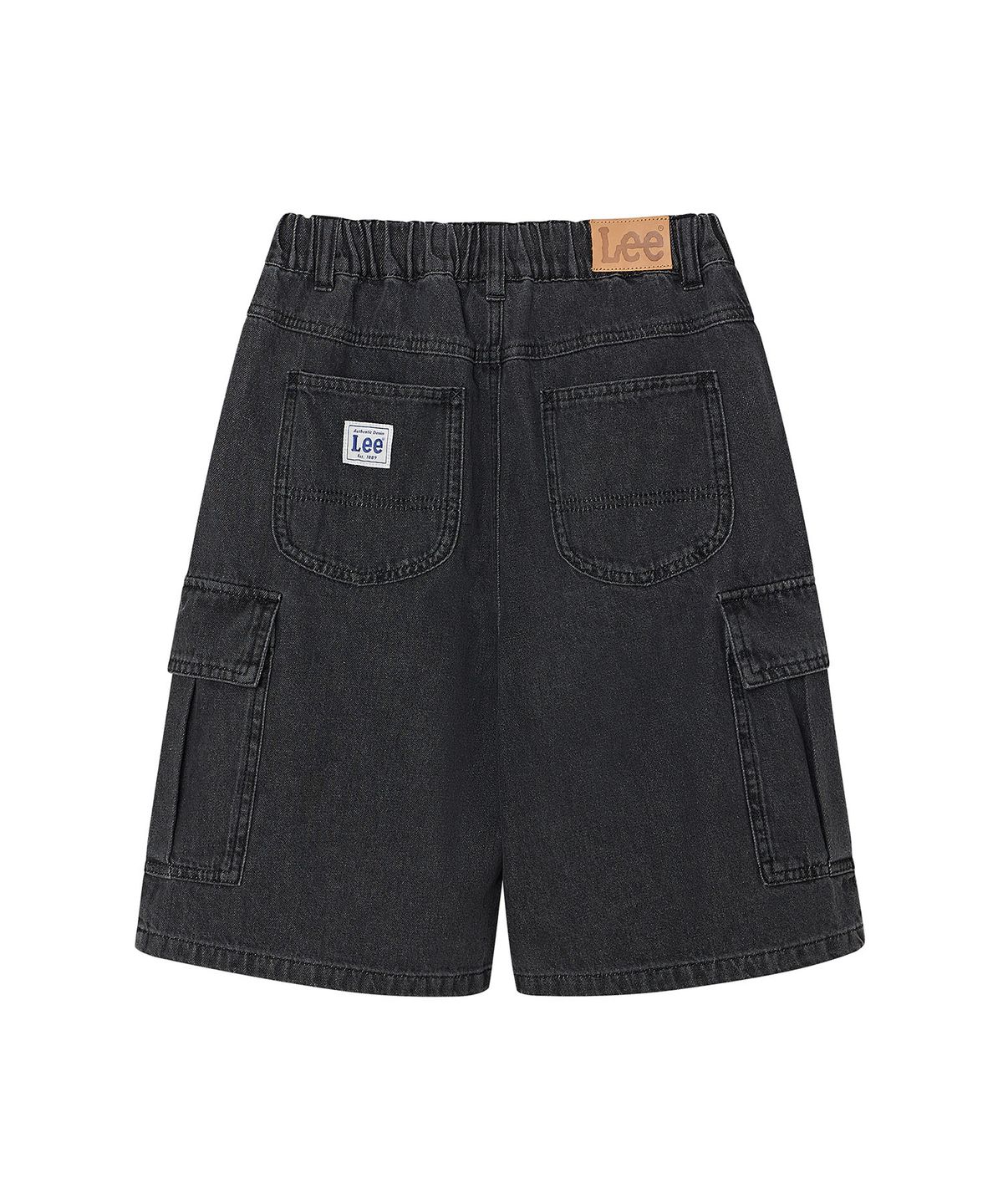리 키즈(LEE KIDS) 와이드핏 버뮤다 카고 6부 팬츠 블랙 LK2602IS11BK