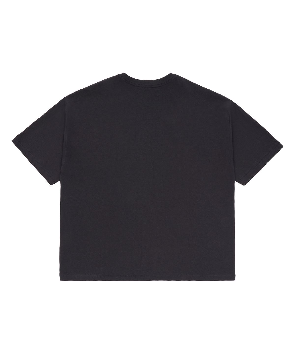 유니버스 가먼트(UNIVERSE GARMENT) 테이프 프린트 티셔츠_CHARCOAL