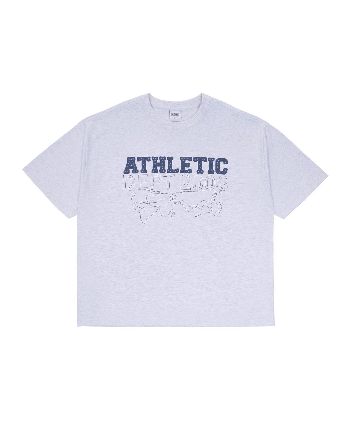 유니버스 가먼트(UNIVERSE GARMENT) DOT 싸인 티셔츠_MELANGE GREY
