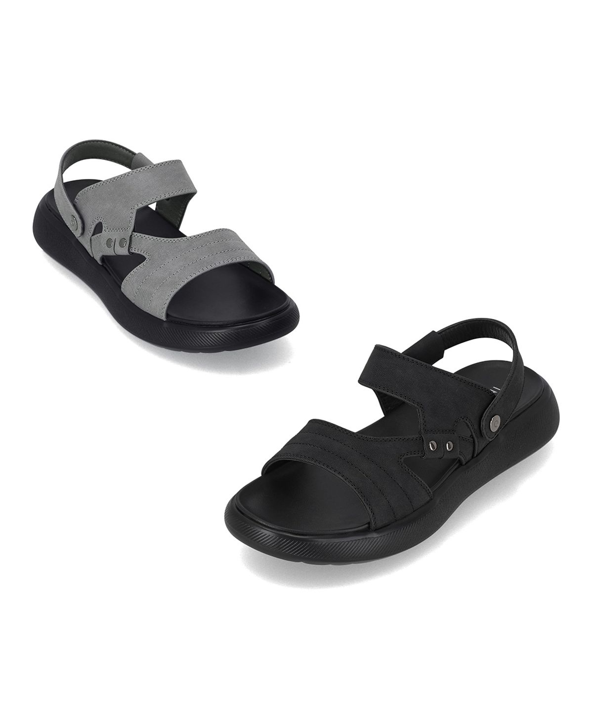 엘칸토(ELCANTO) 인텐스 남성 미니도트 포인트 투웨이 샌들 3cm LCMW60I626