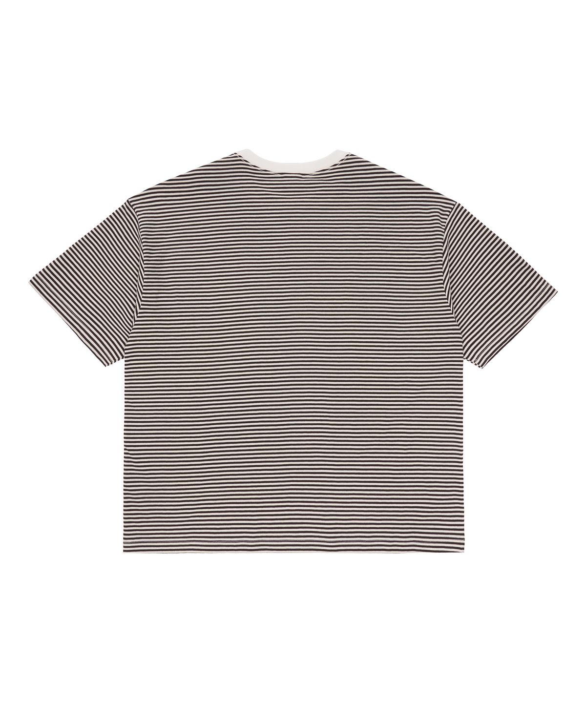 유니버스 가먼트(UNIVERSE GARMENT) 스트라이프 그래피티 티셔츠_CHARCOAL