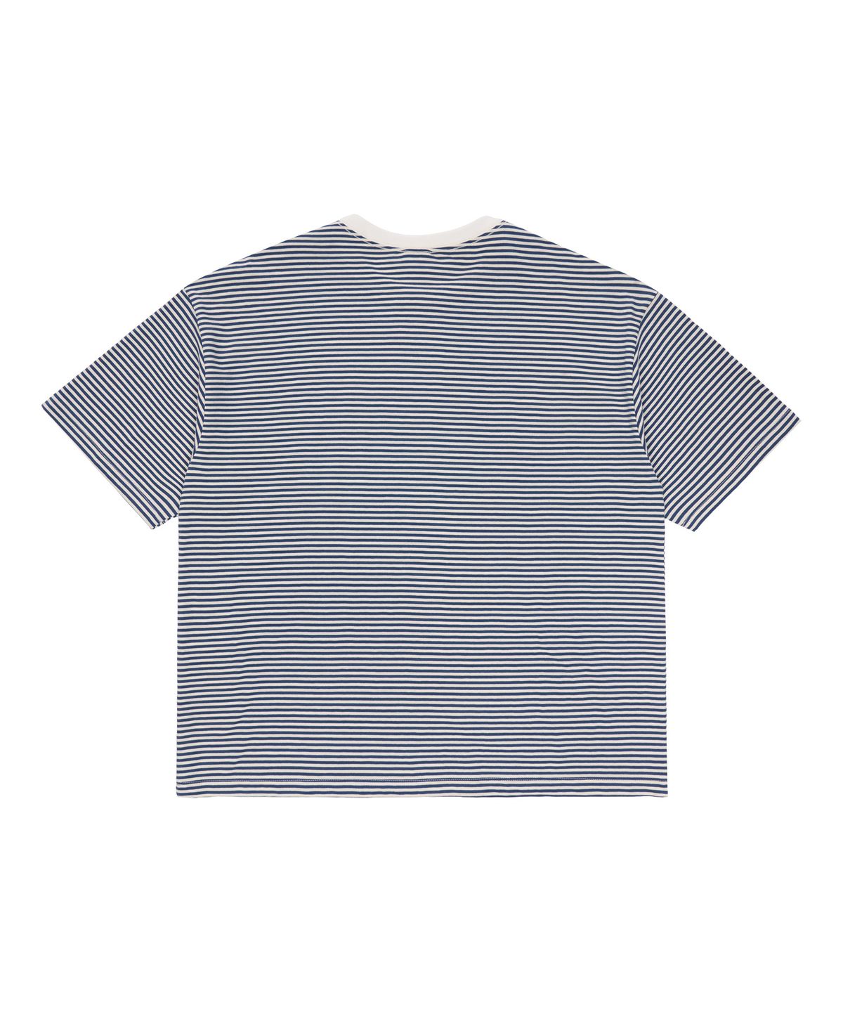 유니버스 가먼트(UNIVERSE GARMENT) 스트라이프 그래피티 티셔츠_NAVY
